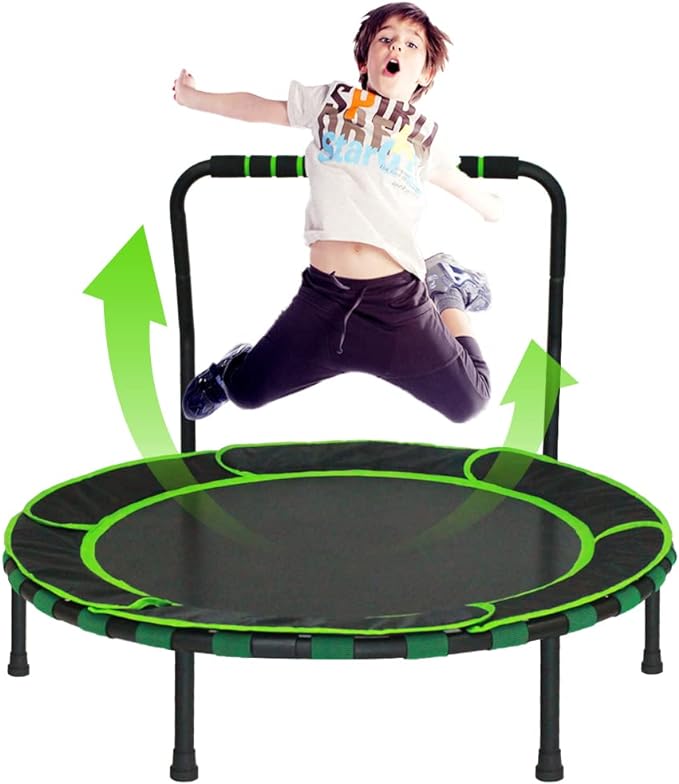 36" FOLDABLE TRAMPOLINE WITH HANDLE  JB-036C blue&pink colour