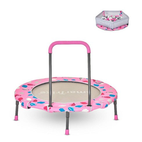 36" FOLDABLE TRAMPOLINE WITH HANDLE  JB-036C blue&pink colour