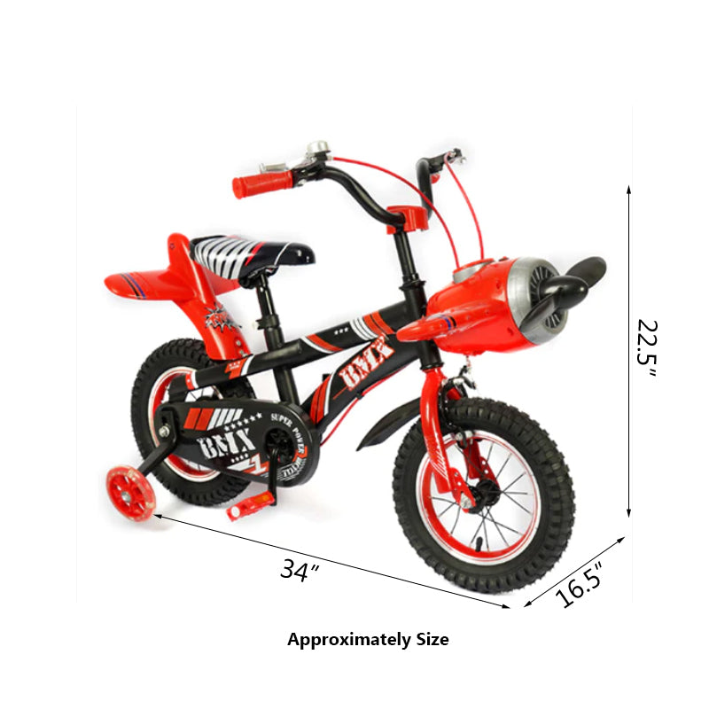 Kids 4 Wheels Bicycle 12" | B12-12SKY