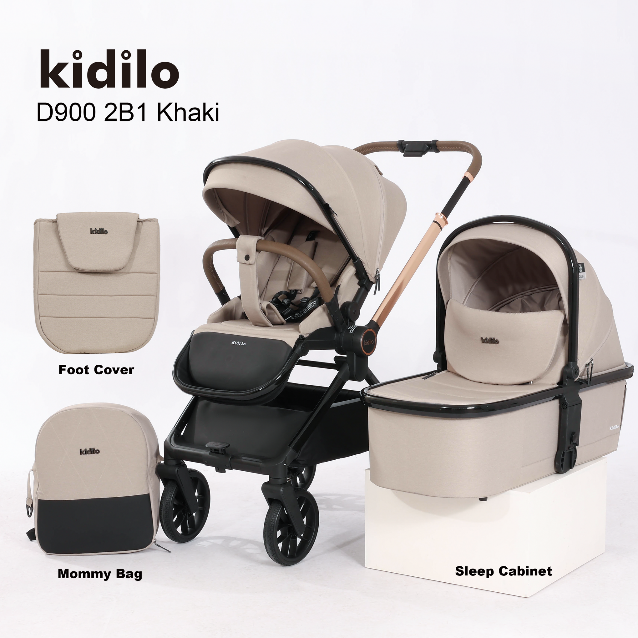 KIDS STROLLER WITH TRAVEL SET KIDILO