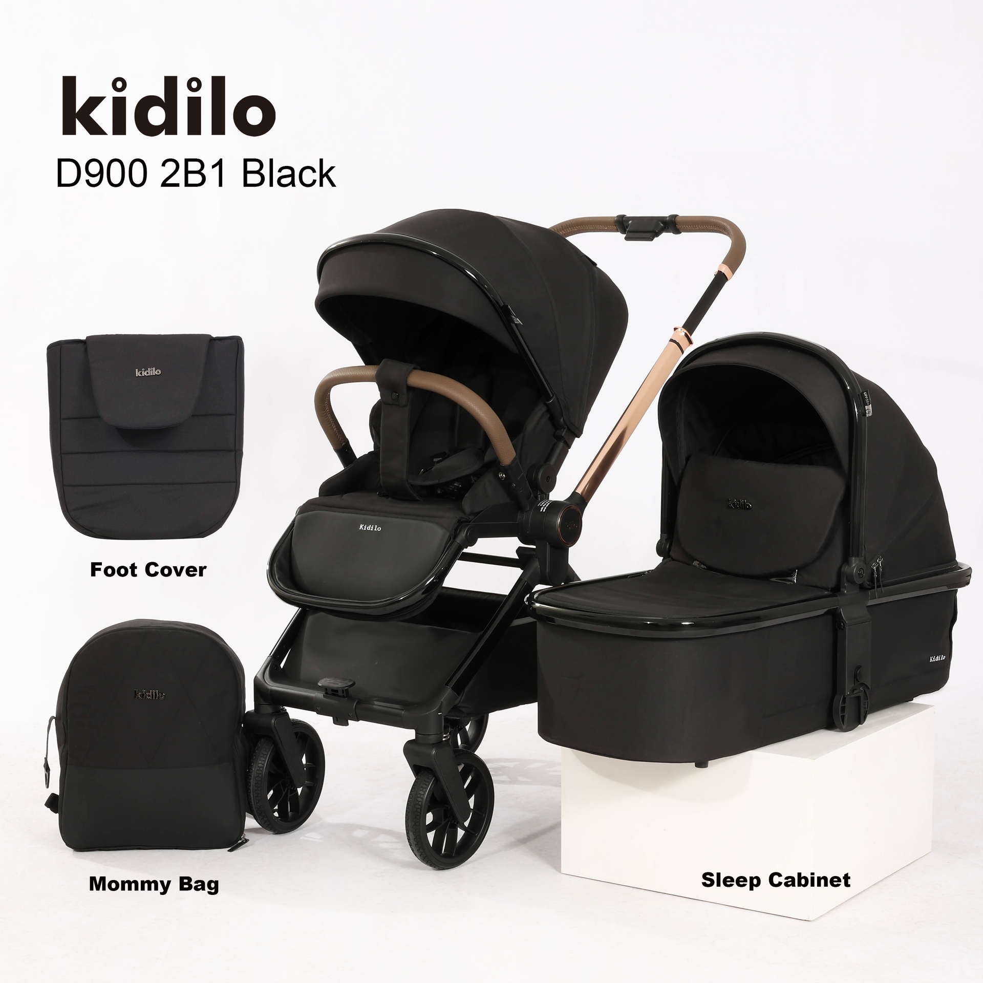 KIDS STROLLER WITH TRAVEL SET KIDILO