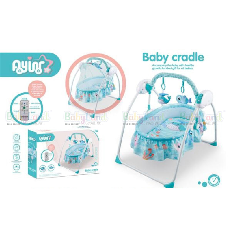 Auto Baby Cradle Electric Swing SWE-1804BL