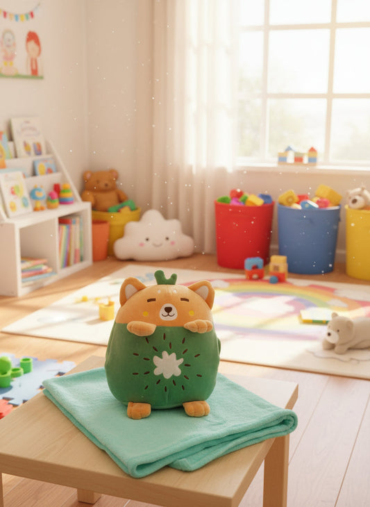 Soft toy with blanket